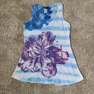 Striped Floral Tank
